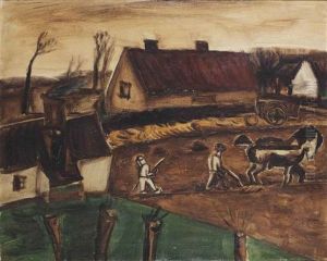 Farmers Working The Land by Constant Permeke
