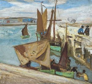 Port De Peche D Ostende by Constant Permeke