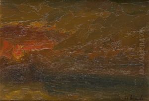 Coucher De Soleil En Mer Du Nord by Constant Permeke