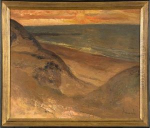 Coucher De Soleil Sur La Mer by Constant Permeke