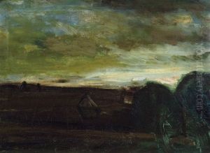 Landschap Met Stromijten En Bomen by Constant Permeke
