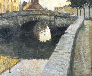 Zicht Aan De Augustijnenbrug Te Brugge Zicht Aan De Augustijnenbrug Te Brugge