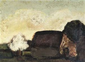 Blossoming Tree Near A Farm House by Constant Permeke