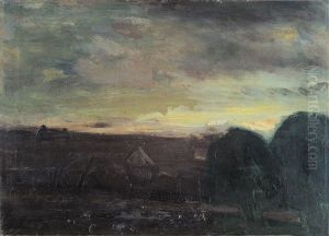 Landschap Met Stromijten En Bomen by Constant Permeke