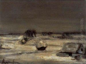Landschap In De Sneeuw by Constant Permeke