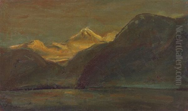 Mountain Lake In Switzerland - view 1