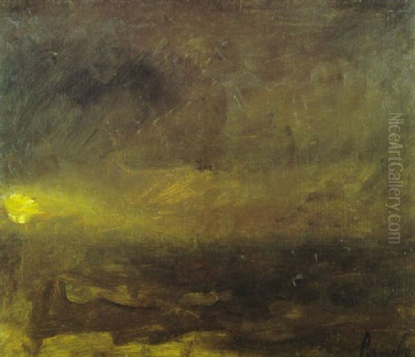 Marine Bij Zonsondergang - view 1