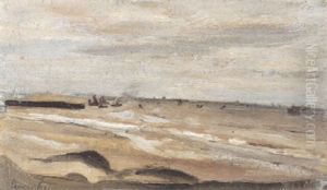 Strand En Zee Met Visserboten by Constant Permeke