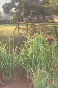 Tranquil Summer Landscape, 'oct 1900' On Label Verso