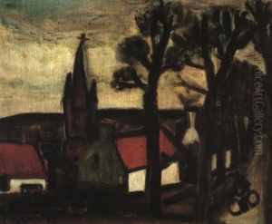 De Rode Daken- The Red Roofs by Constant Permeke