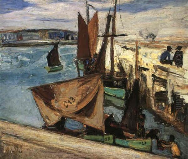 Bateaux De Peche Dans Le Port D'ostende - view 1