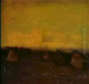 Meules De Foin Au Crepuscule by Constant Permeke