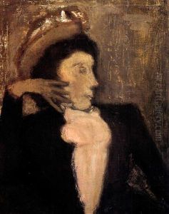 La Dame Au Foulard Rose by Constant Permeke