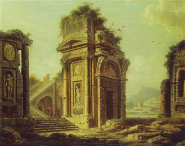 Vue De Ruines Antiques - view 1