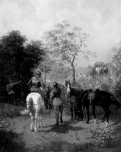 Preparing For Battle by Jean Henry Alexandre Pernet