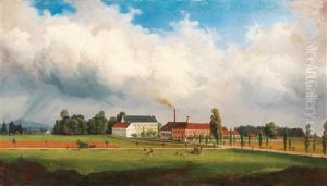 The White-lead Factory Of The Puntschart Family In Ebental/ Klagenfurt by Marcus Pernhart