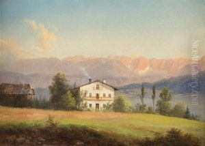 Ein Bauernhof Mit Blick Auf Die Karawanken by Marcus Pernhart