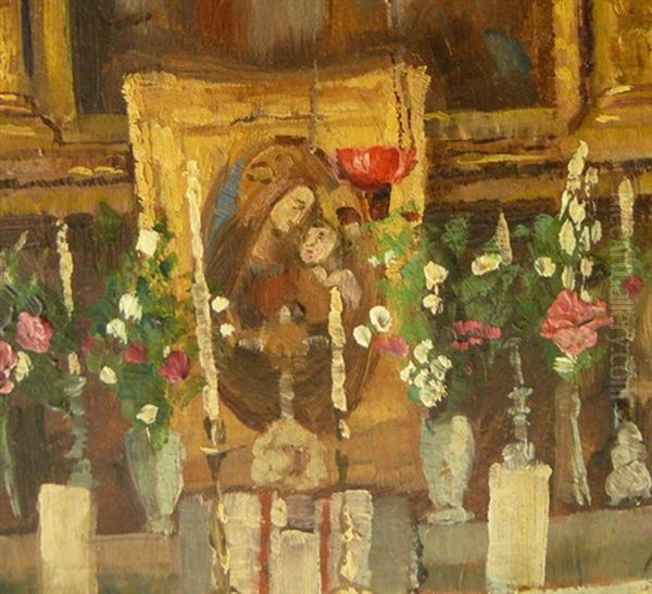 Innenansicht Des Biedersteiner Kircherls In Munchen - view 1