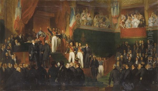 Louis-philippe Prete Serment De Maintenir La Charte De 1830 En Presence Des Chambres, Le 9 Aout 1830 (collab. W/studio) - view 1