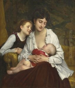 Motherly Love by Leon Jean Basile Perrault