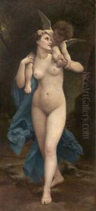 Venus Et L'amour by Leon Jean Basile Perrault