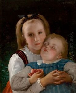 L Amour Fraternel by Leon Jean Basile Perrault