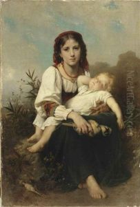 La Soeur Gardienne by Leon Jean Basile Perrault