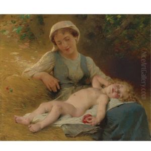 Fast Asleep by Leon Jean Basile Perrault