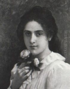 Portrait Of A Girl With Roses Portrait Of A Girl With Roses