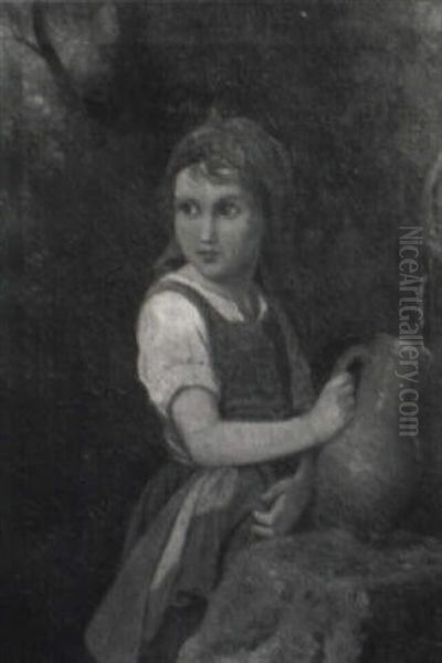 Girl With Pitcher - view 1