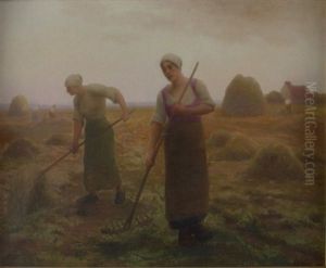 Les Foins Au Soleil Couchant