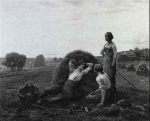 Rast Bei Der Heuernte - view 1