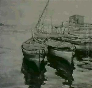 Docked Boats, Gloucester Harbor