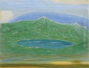 Lac De Roy, Bleu-vert (+ Detail Aus La Naissance Du Poete, Veso) by Alexandre Perrier