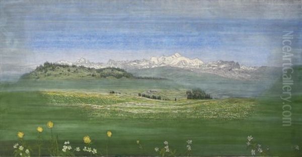 Vue Du Mont-blanc (view Of Mont-blanc) - view 1