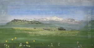 Vue Du Mont-blanc (view Of Mont-blanc) by Alexandre Perrier