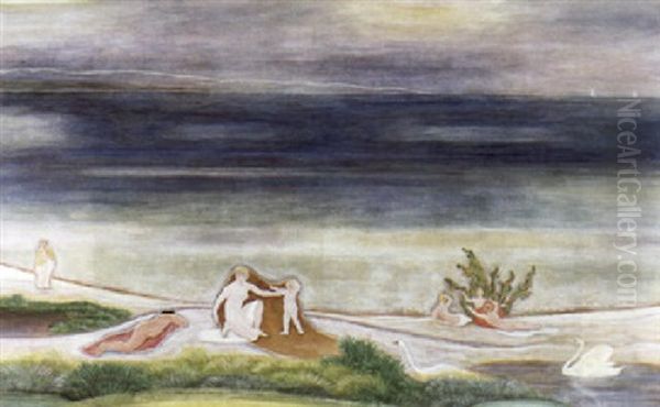 Badende Am Strand - view 1