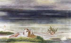 Badende Am Strand