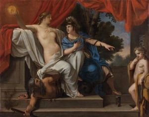 La Sagesse Et La Foi Denoncant Le Mensonge by Francois Perrier Le Bourguignon