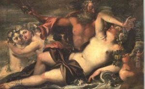 Neptune Et Amphitrite by Francois Perrier Le Bourguignon