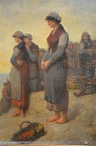 Le Retour De Peche by Alfred Feyen Perrin
