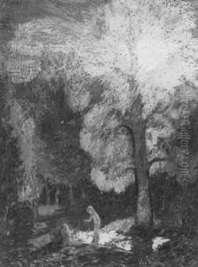 Pool At Evening by Van Dearing Perrine
