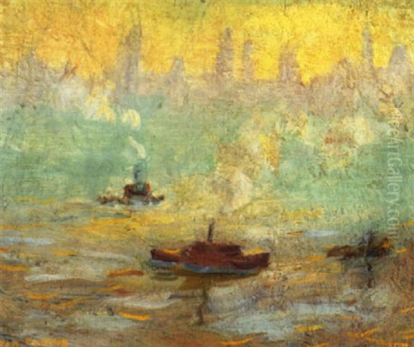 Boats In New York Harbor - view 1