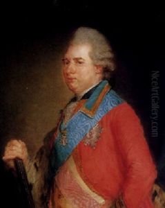 Portrait Of Karl, Landgrave Of Hesse, Half Length, Wearing A Red Coat With The Sash And Star Of The Order Of The Elephant, And Holding A Commander's Baton