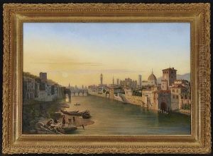 Florenz - Blick Uber Den Arno