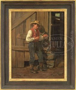 Teenage Boy With Sticks