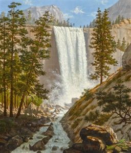 Vernal Falls, Yosemite Valley by Enoch Wood Perry