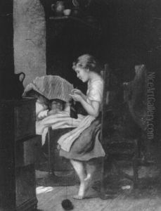 A Quiet Moment by Enoch Wood Perry