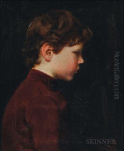 The Red Tunic / A Portrait Of Edith Perry by Lilla Calbot Perry