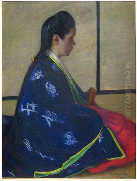 Seated Woman In Kimono - view 1